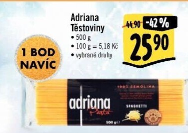 Těstoviny semolinové Adriana