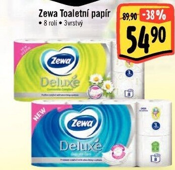 Toaletní papír 3vrstvý Deluxe Zewa