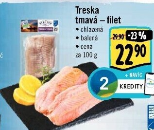 Treska tmavá filety Albert