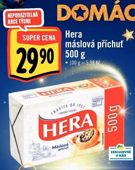 Tuk s máslovou příchutí Hera