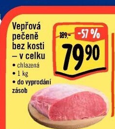 Vepřová pečeně bez kosti