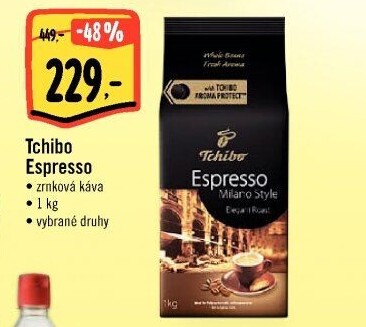 Zrnkové kávy Tchibo Espresso