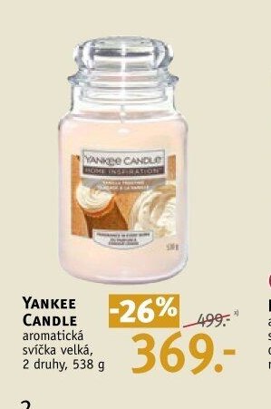 YANKEE CANDLE aromatická svíčka velká, 2 druhy, 538 g