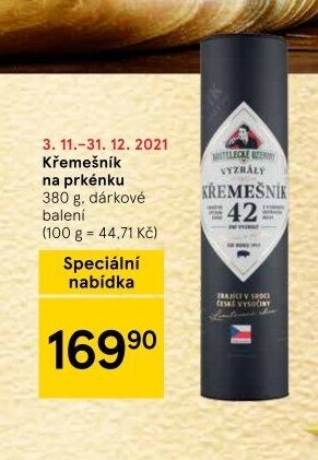 Křemešník na prkénku