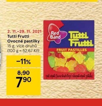 Tutti Frutti Ovocné pastilky