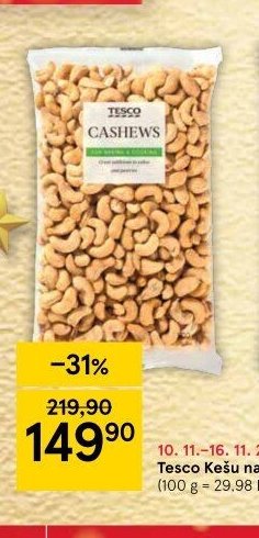 Tesco Kešu natural 500 g