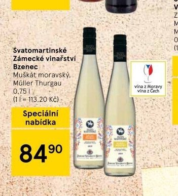 Svatomartinské Zámecké vinařství Bzenec