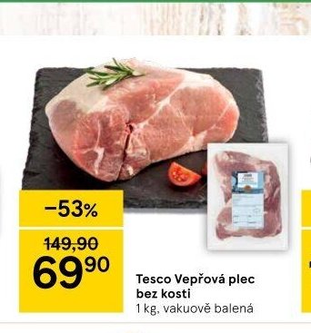 Tesco Vepřová plec bez kosti