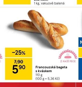 Francouzská bageta s kváskem