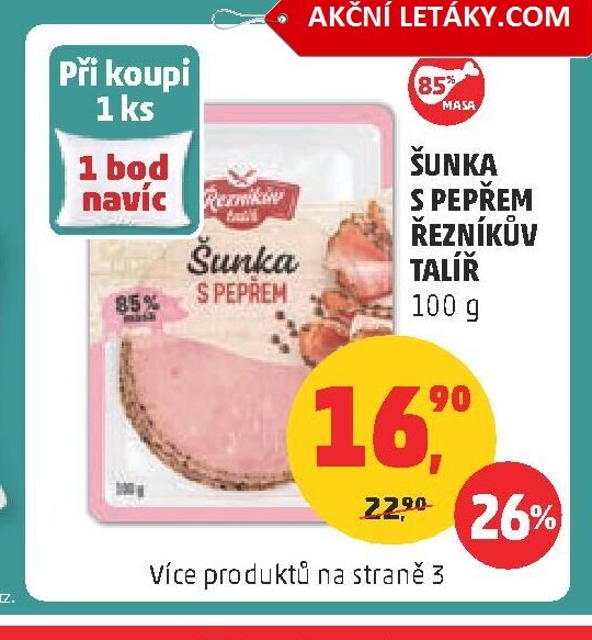 Šunka s pepřem Řezníkův talíř