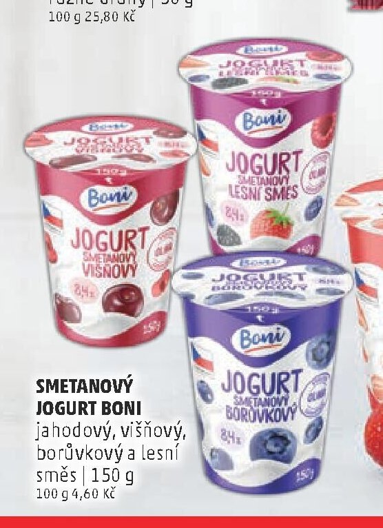 SMETANOVÝ JOGURT BONI