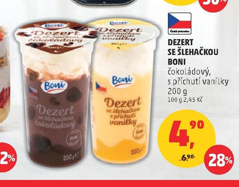 DEZERT SE ŠLEHAČKOU BONI