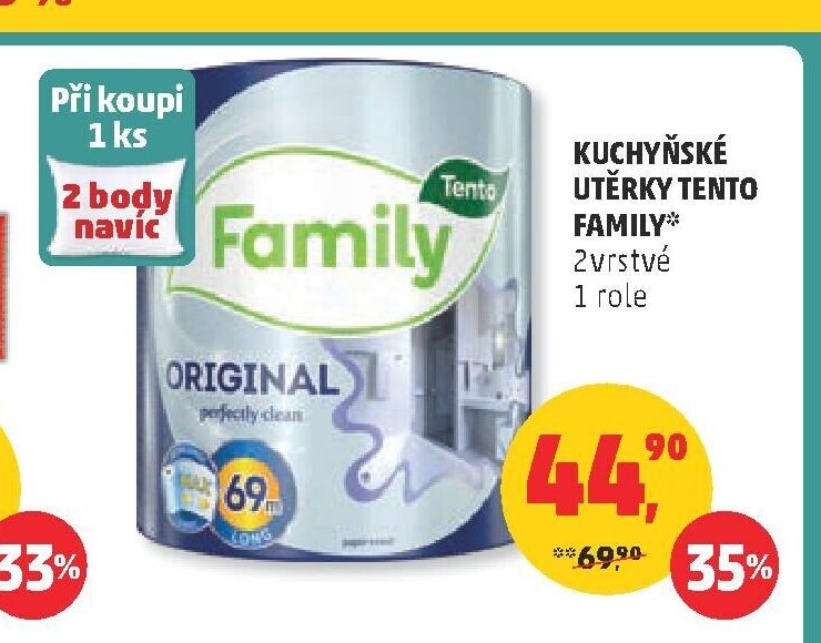 KUCHYŇSKÉ UTĚRKY TENTO FAMILY 2vrstvé 1 role