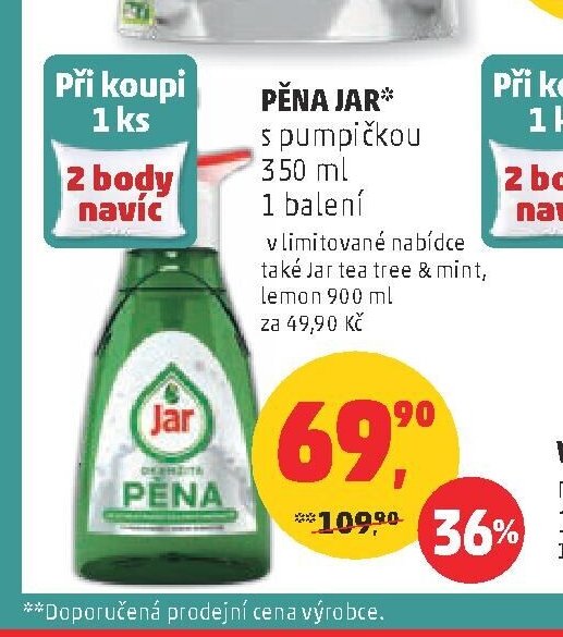 PĚNA JAR s pumpičkou 350 ml