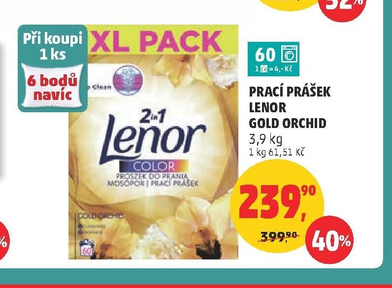 PRACÍ PRÁŠEK LENOR GOLD ORCHID 3,9 kg
