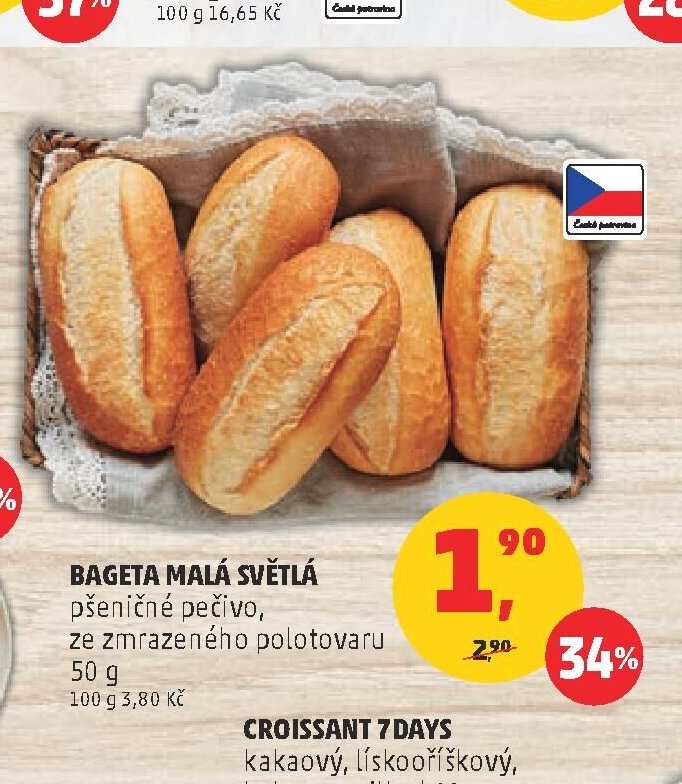 BAGETA MALÁ SVĚTLÁ