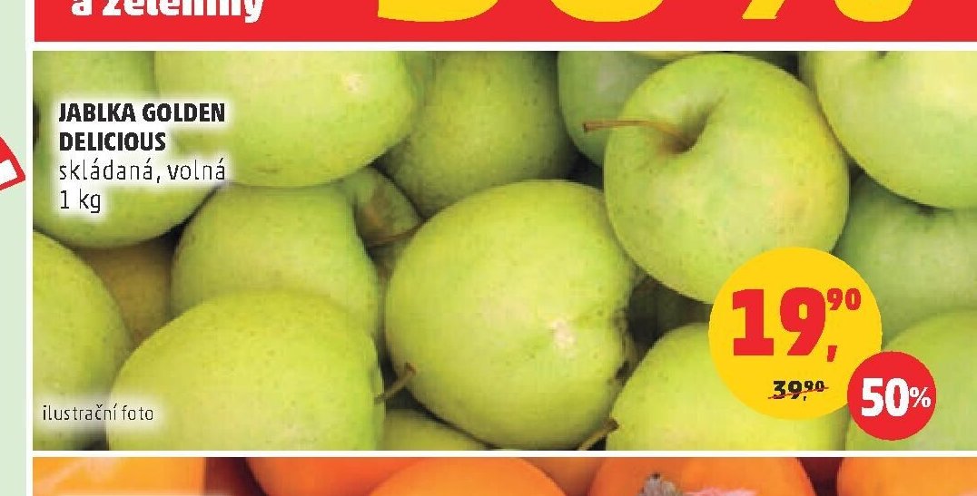 Jablka Golden Delicious