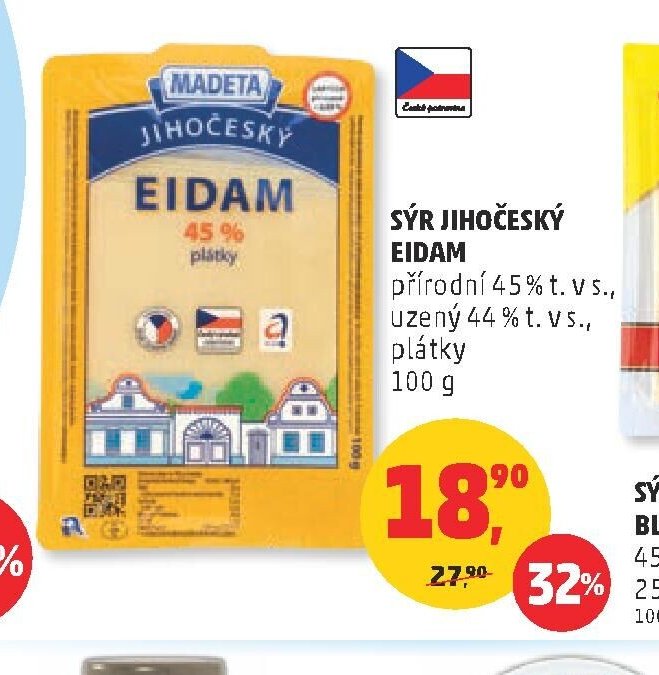 SÝR JIHOČESKÝ EIDAM