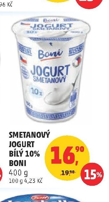 SMETANOVÝ JOGURT BONI
