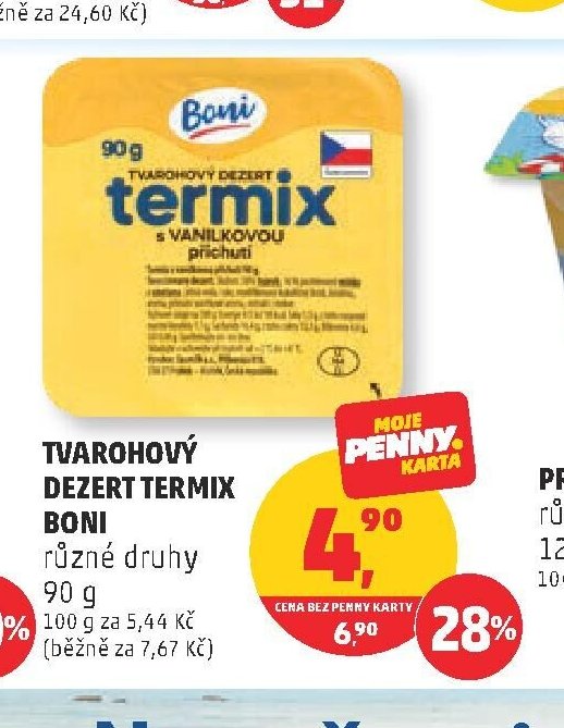 TVAROHOVÝ DEZERT TERMIX BONI