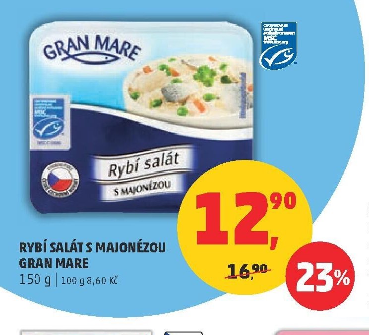 RYBÍ SALÁT S MAJONÉZOU GRAN MARE