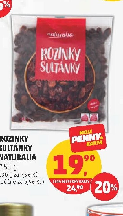Rozinky Sultánky Naturalia 250 g