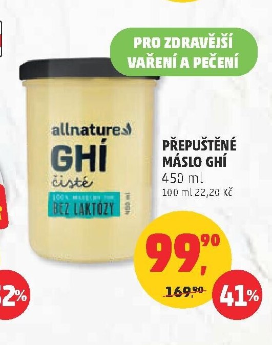 Přepuštěné máslo Ghí