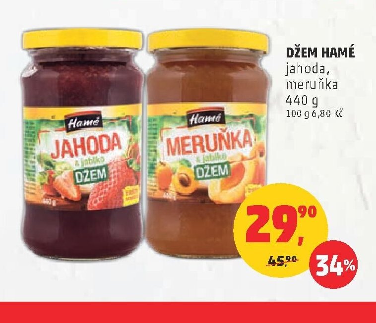 Džem Hamé (jahoda, meruňka)