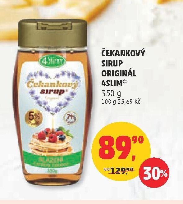Čekankový sirup Originál 4Slim