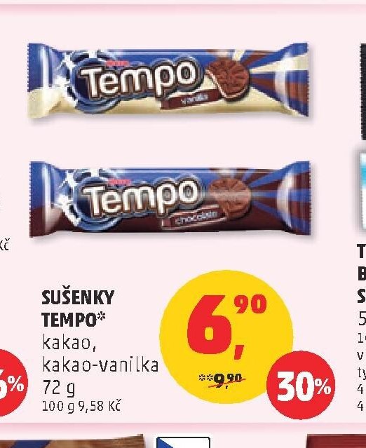 SUŠENKY TEMPO kakao, kakao-vanilka