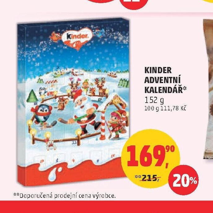 KINDER ADVENTNÍ KALENDÁŘ