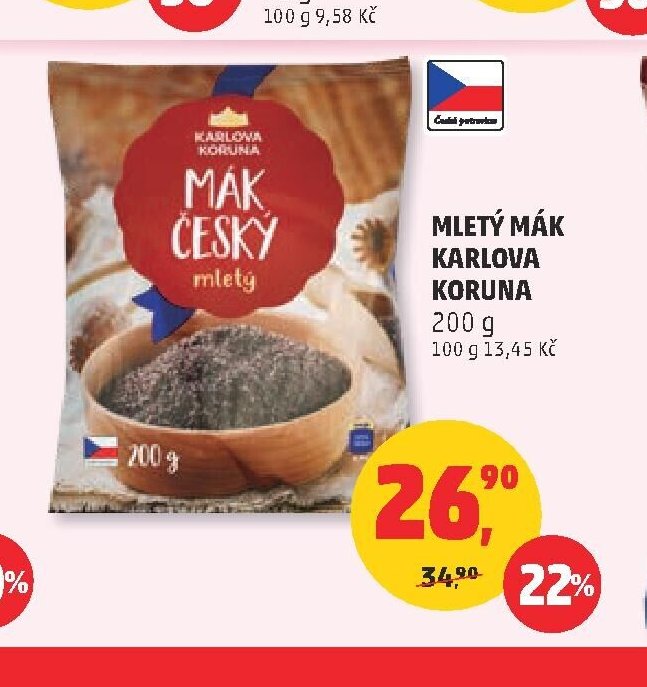 MLETÝ MÁK KARLOVA KORUNA