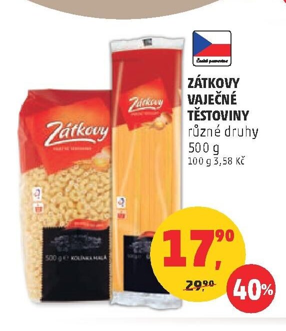 ZÁTKOVY VAJEČNÉ TĚSTOVINY