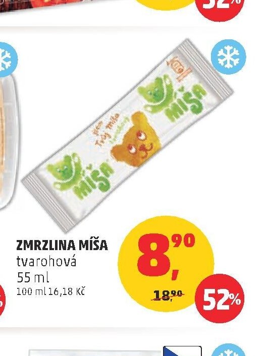 ZMRZLINA MÍŠA tvarohová