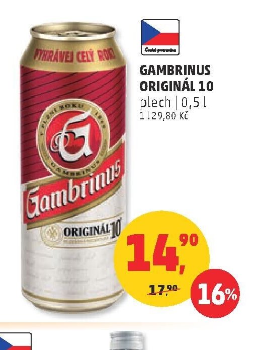 Gambrinus Originál 10