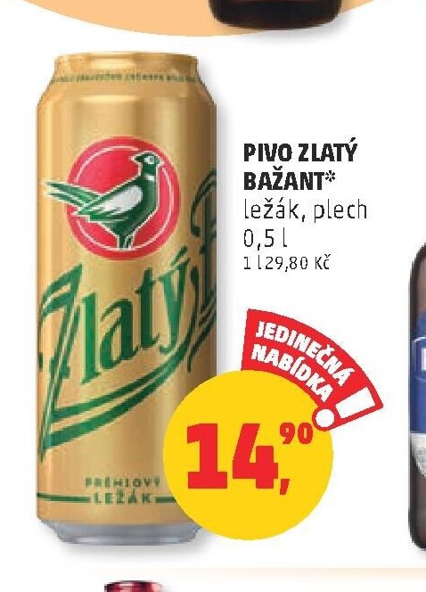 Pivo Zlatý Bažant