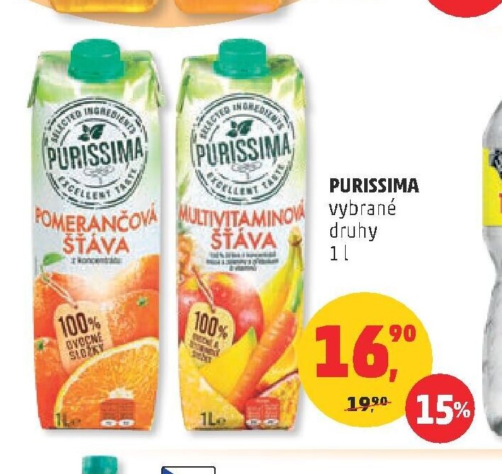 PURISSIMA vybrané druhy