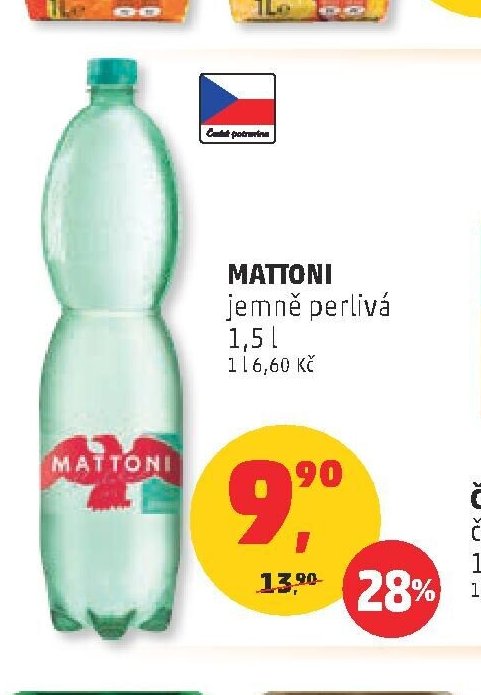 MATTONI jemně perlivá