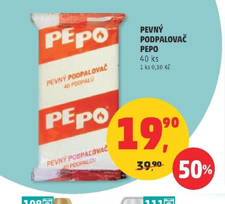 Pevný podpalovač Pepo