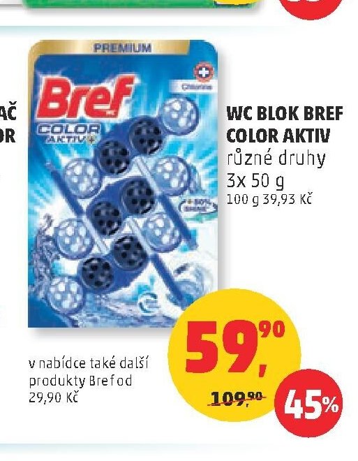 WC blok Bref Color Aktiv