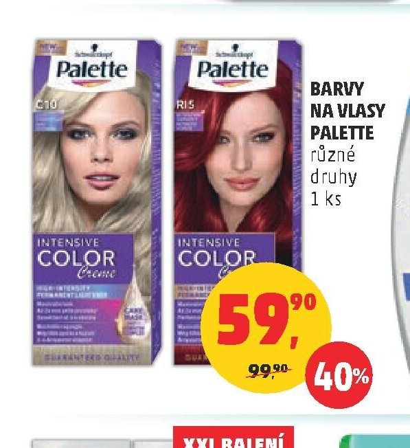 Barvy na vlasy Palette