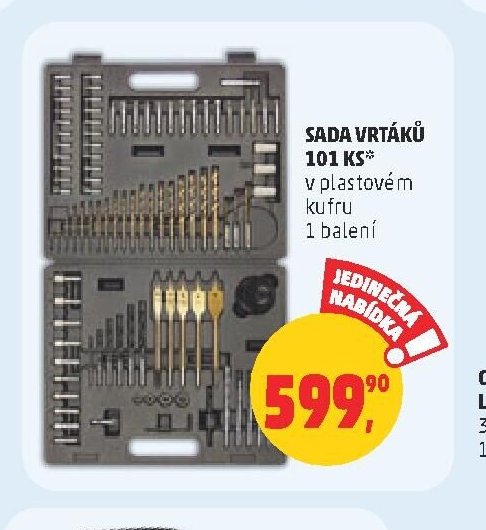 Sada vrtáků 101 ks