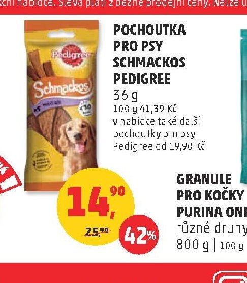 Pochoutka pro psy Schmackos Pedigree