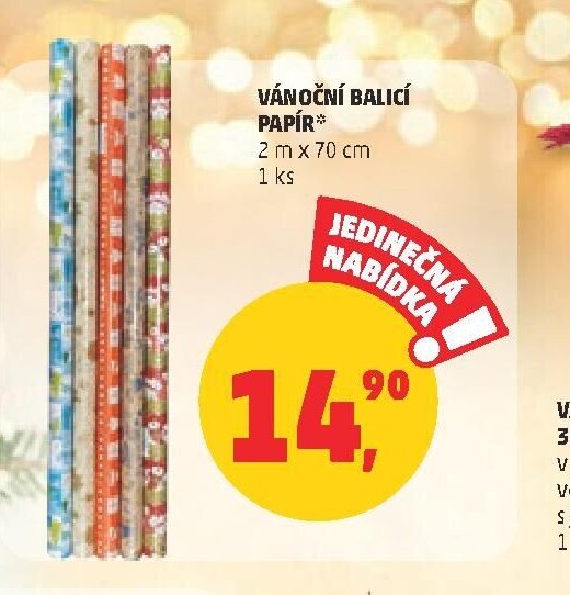 VÁNOČNÍ BALICÍ PAPÍR