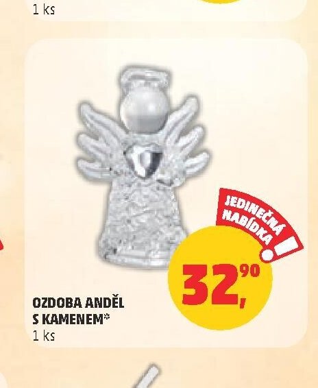OZDOBA ANDĚL S KAMENEM