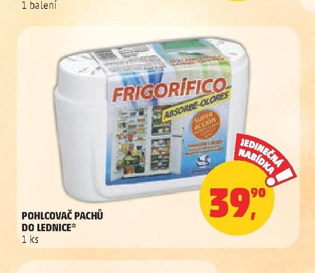 Pohlcovač pachů do lednice