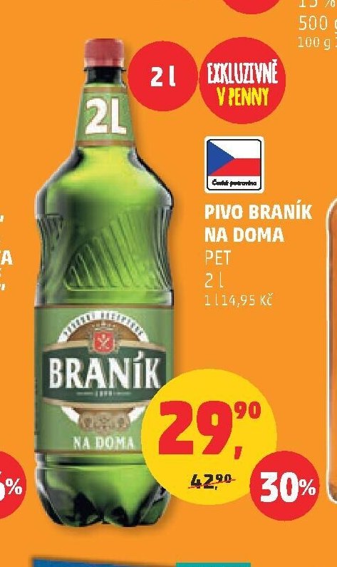 PIVO BRANÍK NA DOMA PET 2 l