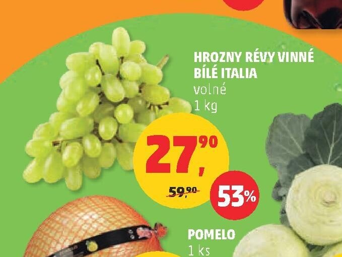 HROZNY RÉVY VINNÉ BÍLÉ ITALIA volné 1 kg