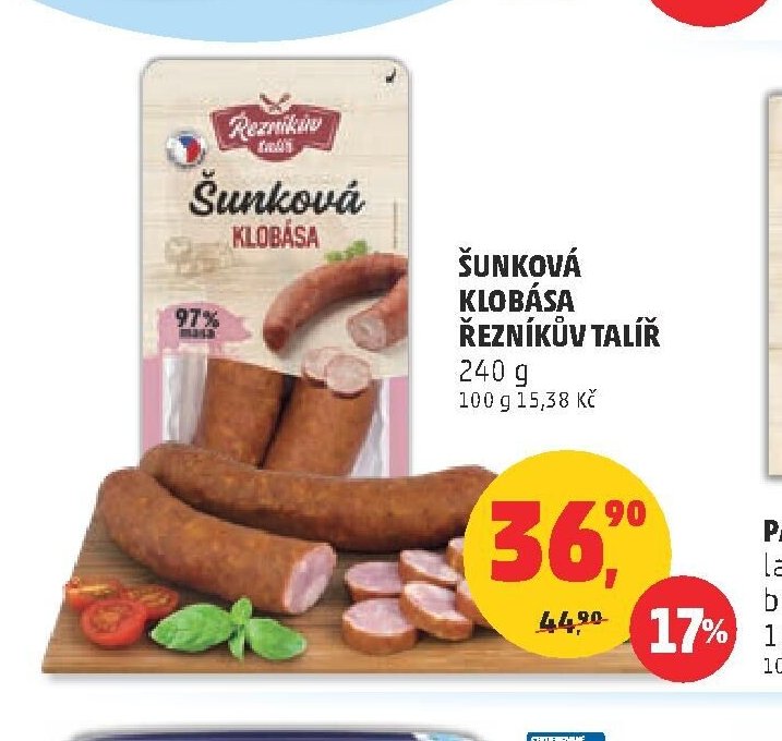 Šunková klobása Řezníkův talíř