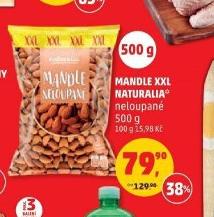 Mandle XXL Naturalia 500 g